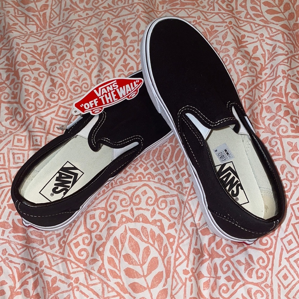 NWT Black Slip-On Vans